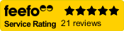 Feefo reviews score