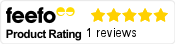 Our customer Feefo rating Feefo logo