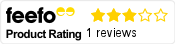 Our customer Feefo rating Feefo logo