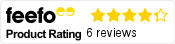 Our customer Feefo rating Feefo logo