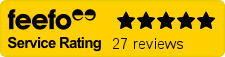 Our customer Feefo rating Feefo logo