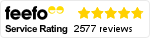 Our customer Feefo rating Feefo logo