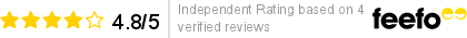 Our customer Feefo rating Feefo Marsden Reviews